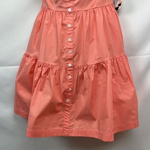 Staud Elio mini dress in grapefruit Size 10 NWT - Picture 7 of 15